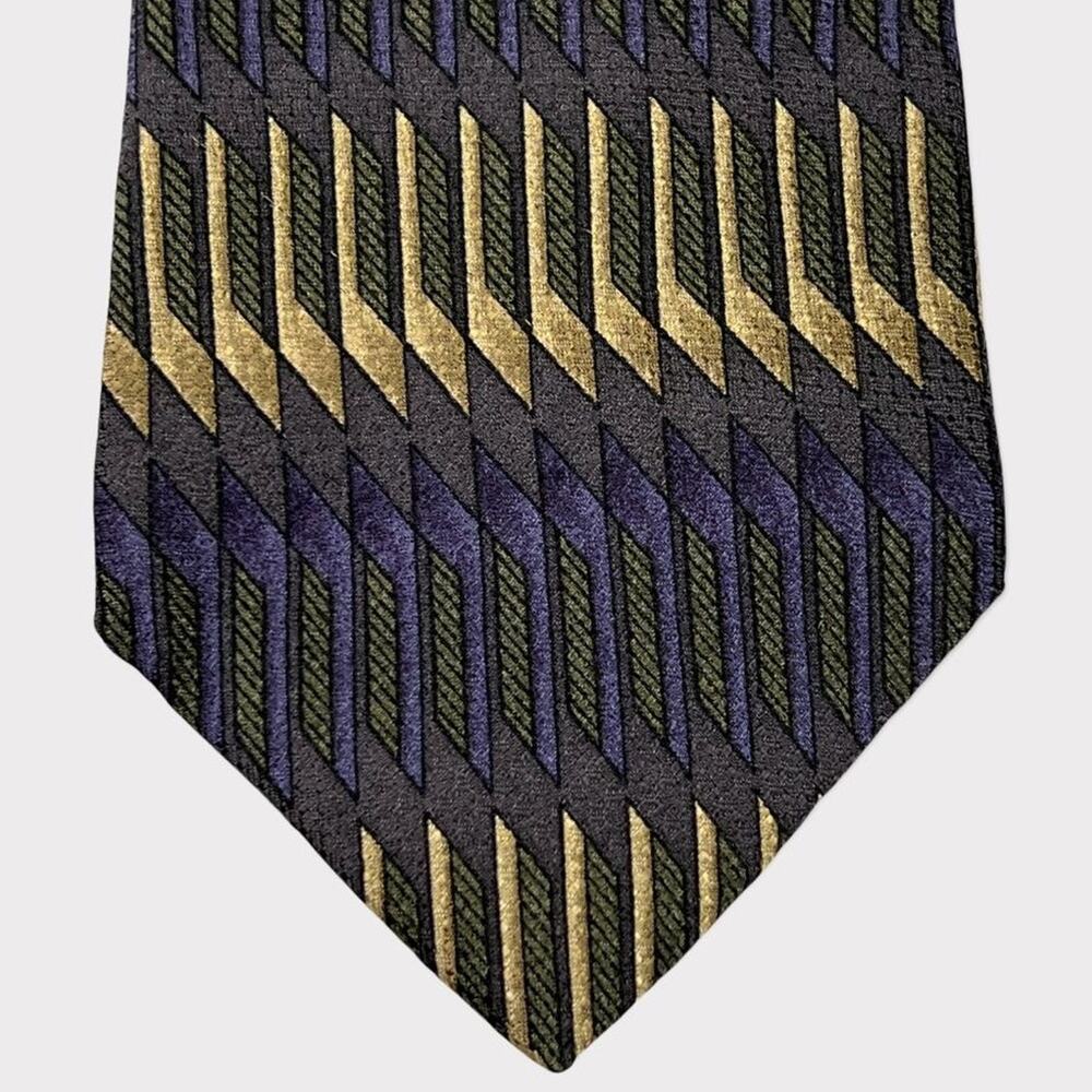 Bill Blass Black Label Multicolor Silk Necktie